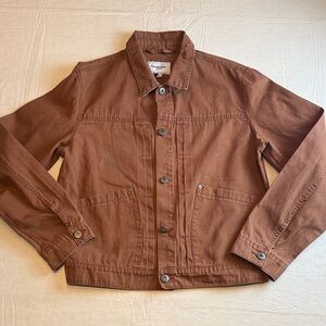 Goodfellow & Co Men's Brown Tan Canvas Trucker Jacket Size L